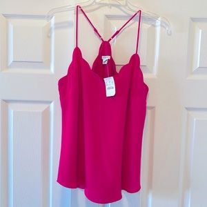 Jcrew scalloped cami NWT